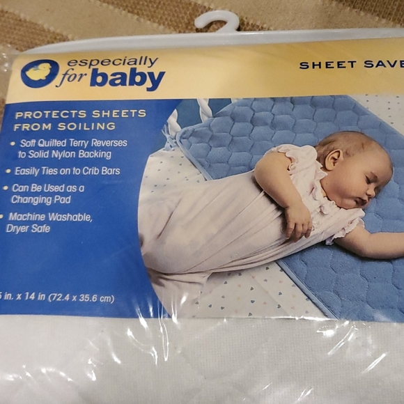 crib sheet saver pad